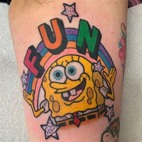 24 Incredible SpongeBob SquarePants Tattoos .